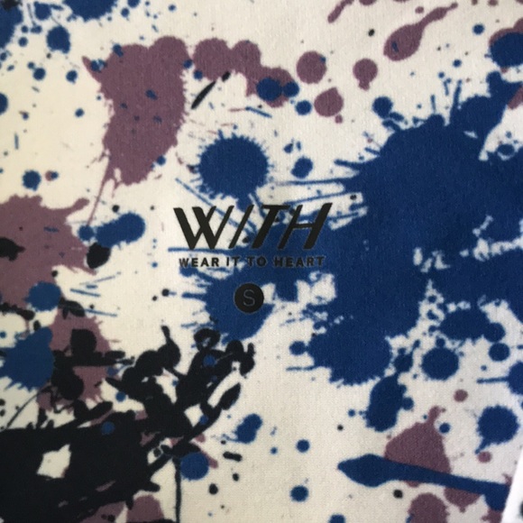 Peloton WITH Paint Splatter Capri - Small - Like New - Picture 3 of 3